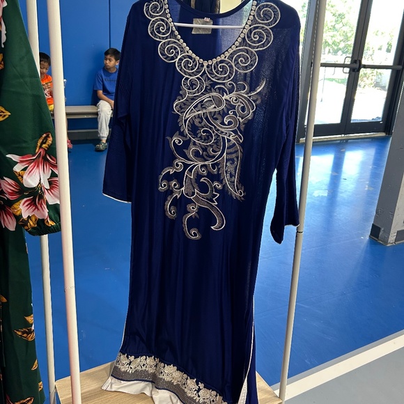Blue Indian Long Dress - Picture 1 of 1